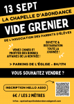 Vide grenier de l'Association des Parents d'Elèves