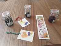 Découverte des encres végétales et création d'un marque-page