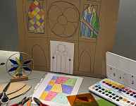 Atelier artistique autour du vitrail