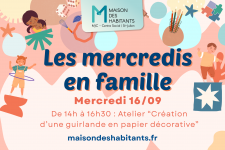 Les mercredis en famille - Atelier "Création d'une guirlande décorative"