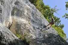 Voies d'escalade de Lesvaux à la Mandallaz
