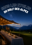 Repas sous les étoiles du Golf des Alpes