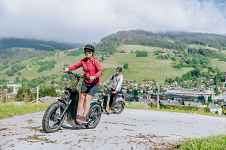 Sortie en Mountain E-scooter