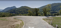 Parking de la zone d'atterrissage parapente