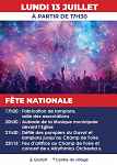 Fête nationale et feu d'artifice