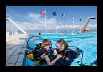 Baptême de plongée en piscine